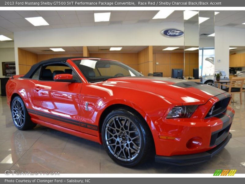 Race Red / Shelby Charcoal Black/Black Accent 2013 Ford Mustang Shelby GT500 SVT Performance Package Convertible
