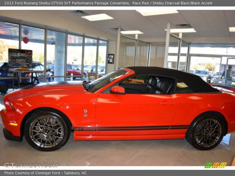 Race Red / Shelby Charcoal Black/Black Accent 2013 Ford Mustang Shelby GT500 SVT Performance Package Convertible