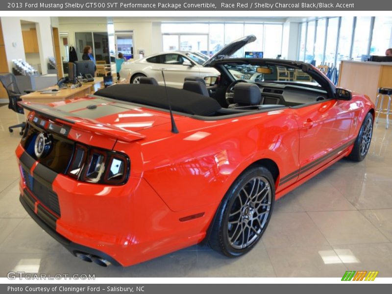 Race Red / Shelby Charcoal Black/Black Accent 2013 Ford Mustang Shelby GT500 SVT Performance Package Convertible