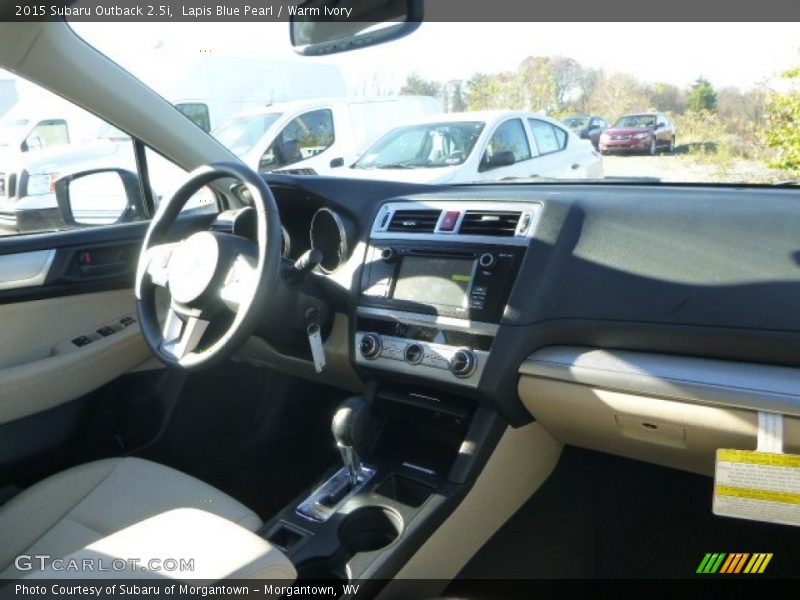 Lapis Blue Pearl / Warm Ivory 2015 Subaru Outback 2.5i