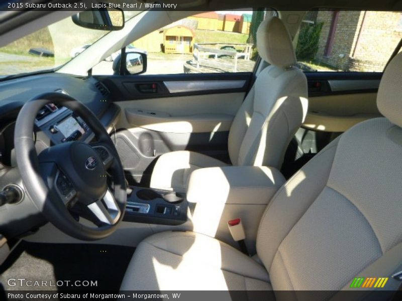 Lapis Blue Pearl / Warm Ivory 2015 Subaru Outback 2.5i