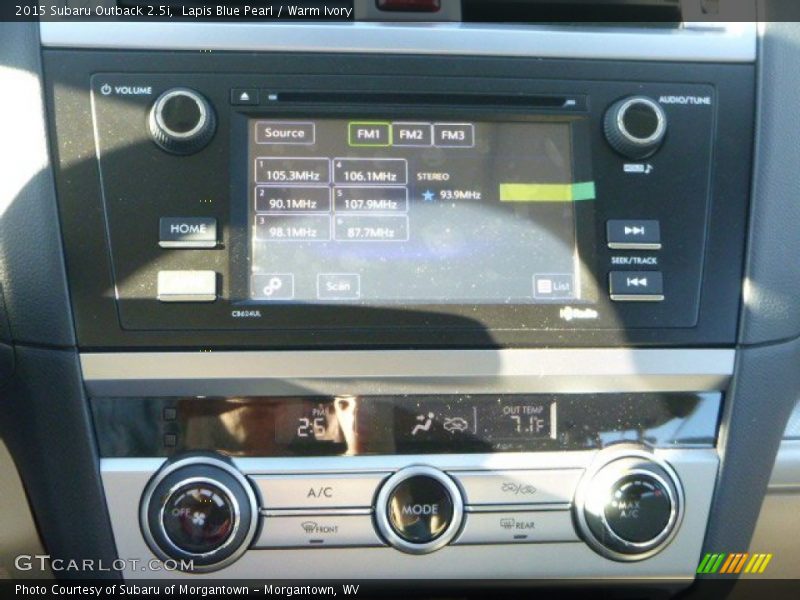 Lapis Blue Pearl / Warm Ivory 2015 Subaru Outback 2.5i