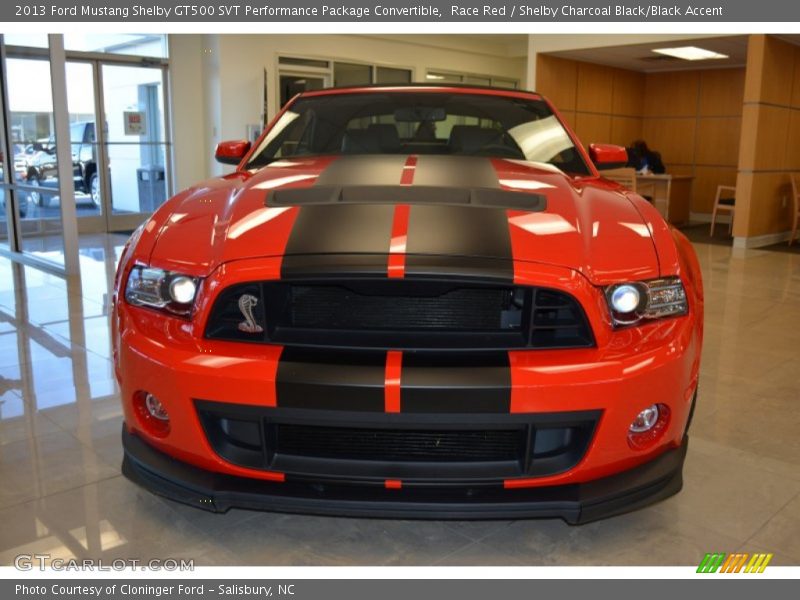 Race Red / Shelby Charcoal Black/Black Accent 2013 Ford Mustang Shelby GT500 SVT Performance Package Convertible