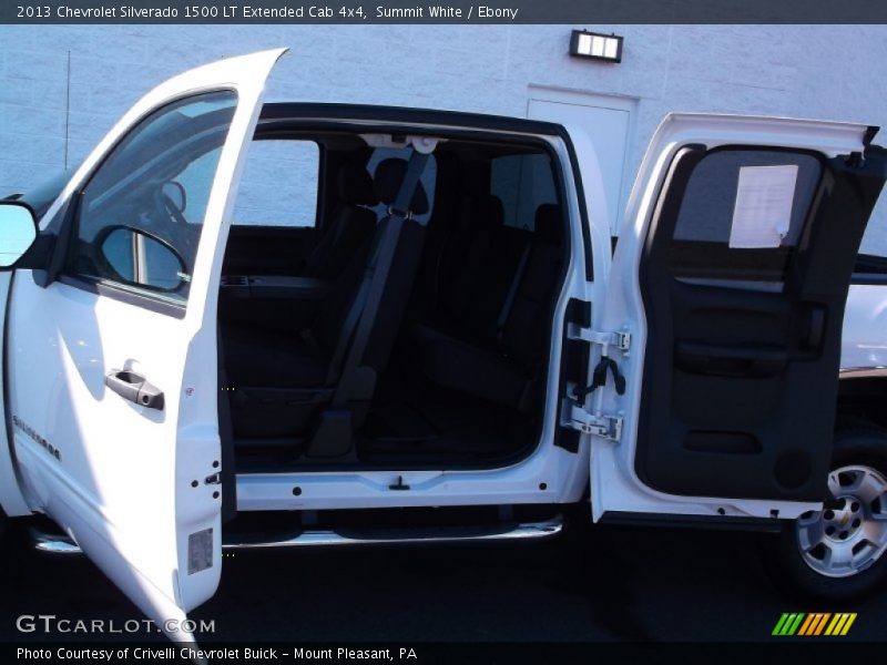 Summit White / Ebony 2013 Chevrolet Silverado 1500 LT Extended Cab 4x4