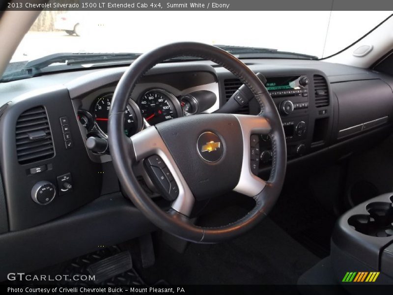 Summit White / Ebony 2013 Chevrolet Silverado 1500 LT Extended Cab 4x4