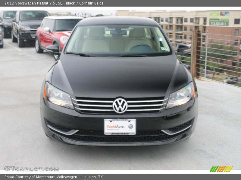 Black / Cornsilk Beige 2012 Volkswagen Passat 2.5L SE