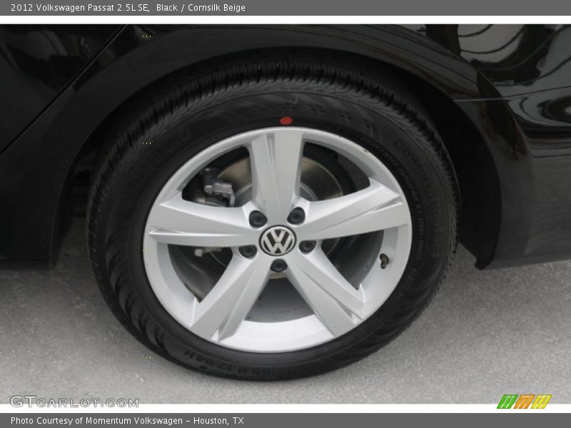 Black / Cornsilk Beige 2012 Volkswagen Passat 2.5L SE