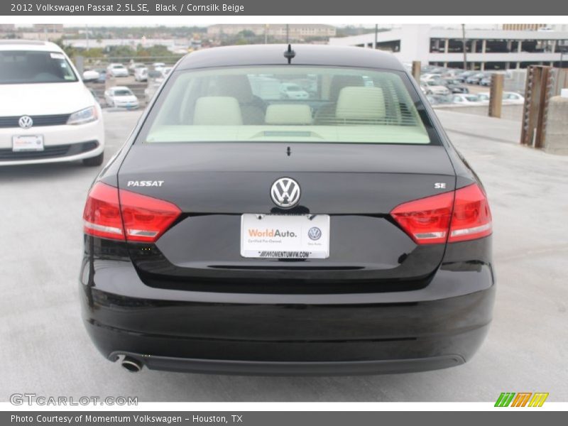 Black / Cornsilk Beige 2012 Volkswagen Passat 2.5L SE
