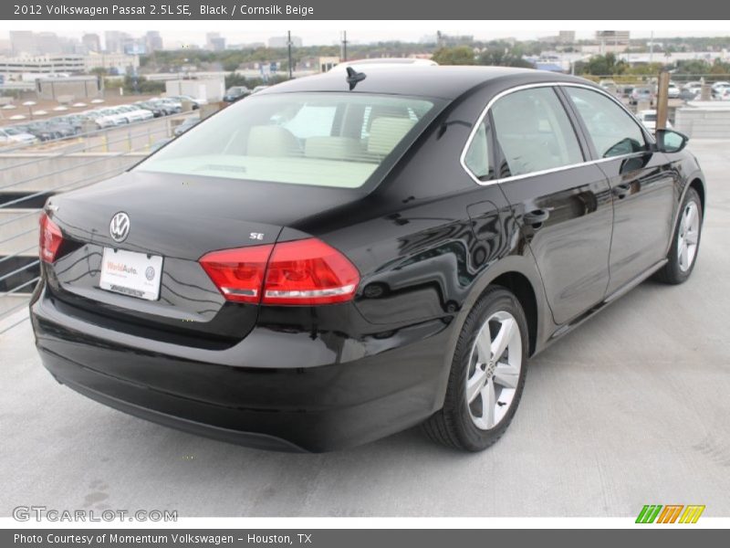 Black / Cornsilk Beige 2012 Volkswagen Passat 2.5L SE