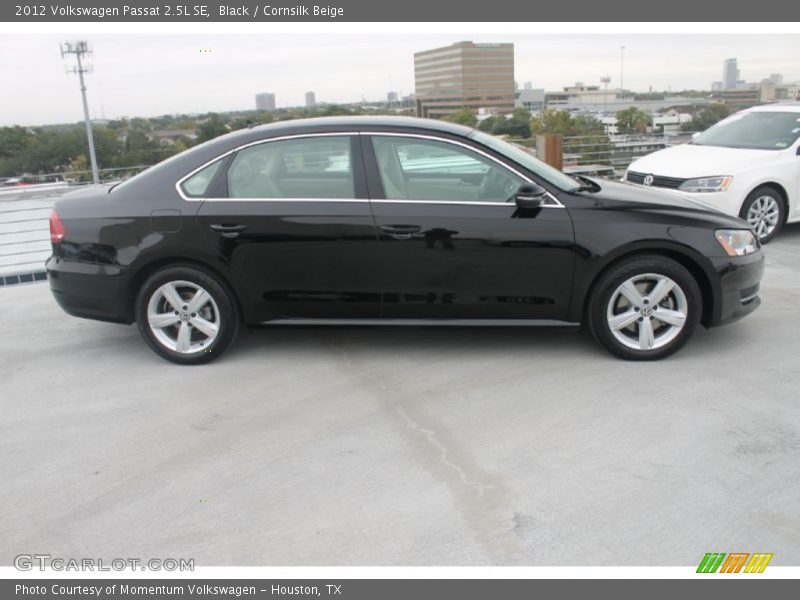 Black / Cornsilk Beige 2012 Volkswagen Passat 2.5L SE