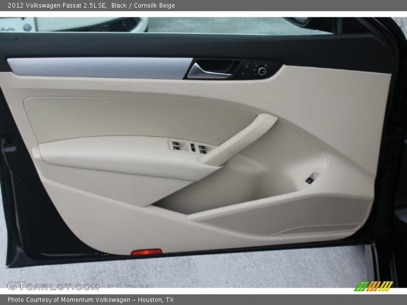 Black / Cornsilk Beige 2012 Volkswagen Passat 2.5L SE
