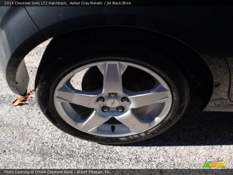 Ashen Gray Metallic / Jet Black/Brick 2014 Chevrolet Sonic LTZ Hatchback