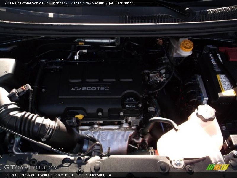Ashen Gray Metallic / Jet Black/Brick 2014 Chevrolet Sonic LTZ Hatchback