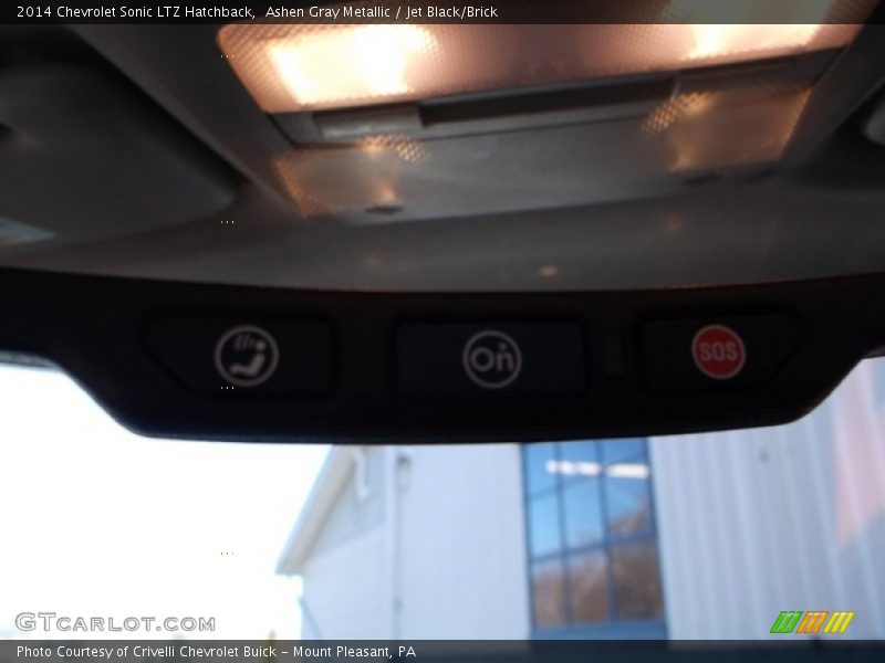 Ashen Gray Metallic / Jet Black/Brick 2014 Chevrolet Sonic LTZ Hatchback