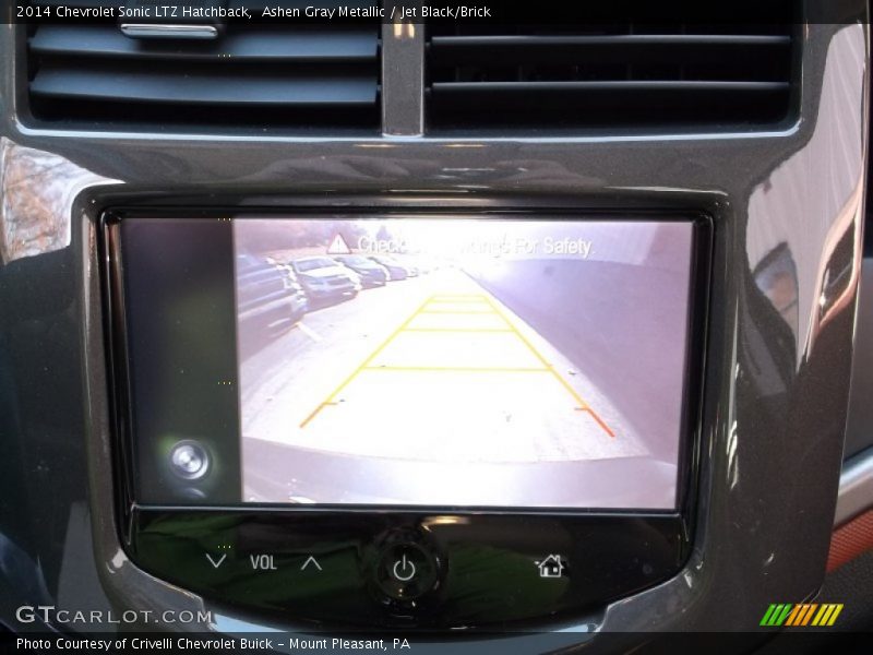Ashen Gray Metallic / Jet Black/Brick 2014 Chevrolet Sonic LTZ Hatchback