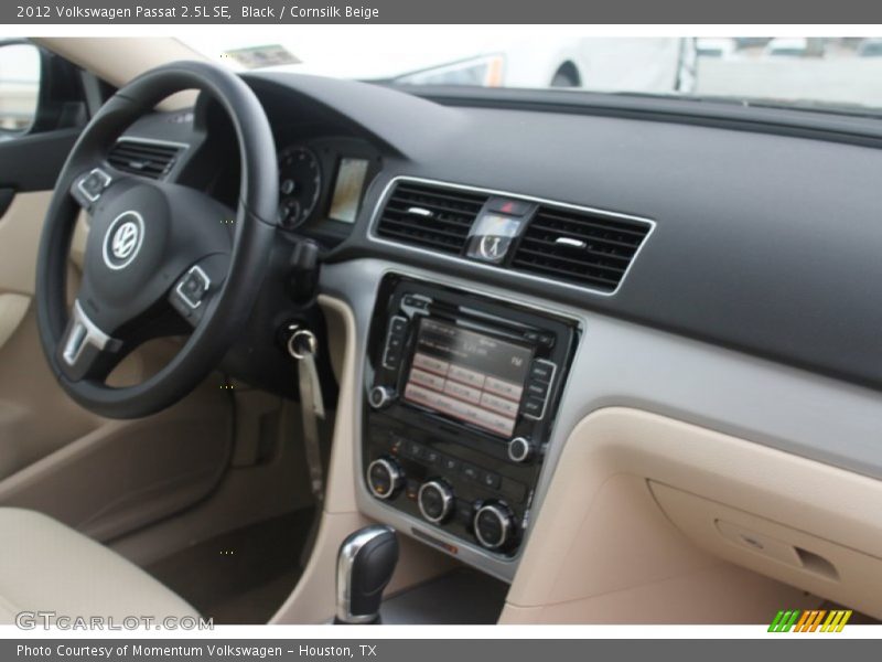 Black / Cornsilk Beige 2012 Volkswagen Passat 2.5L SE