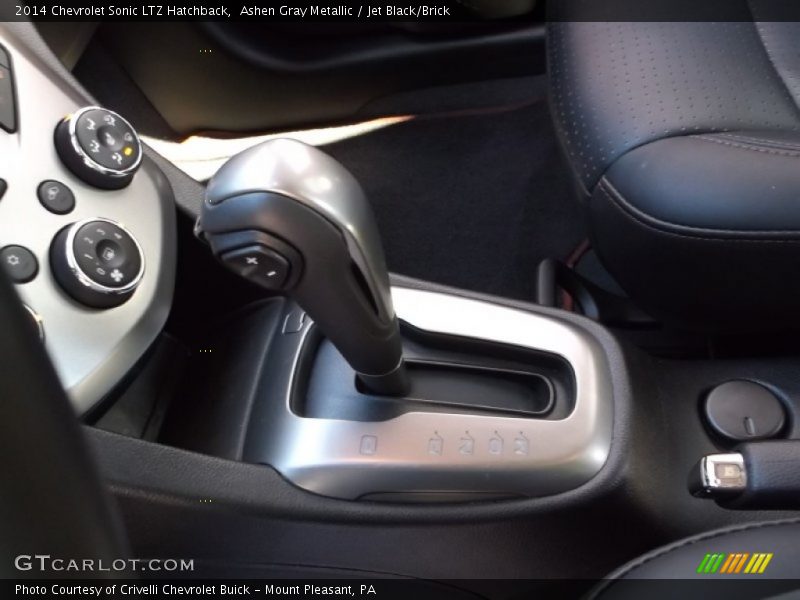 Ashen Gray Metallic / Jet Black/Brick 2014 Chevrolet Sonic LTZ Hatchback