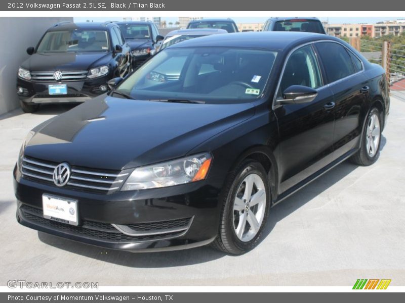 Black / Titan Black 2012 Volkswagen Passat 2.5L SE