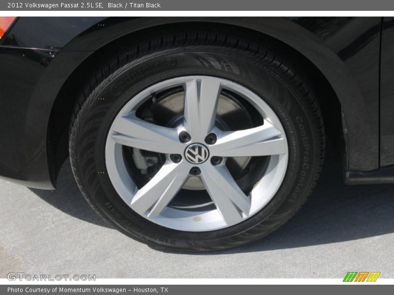 Black / Titan Black 2012 Volkswagen Passat 2.5L SE