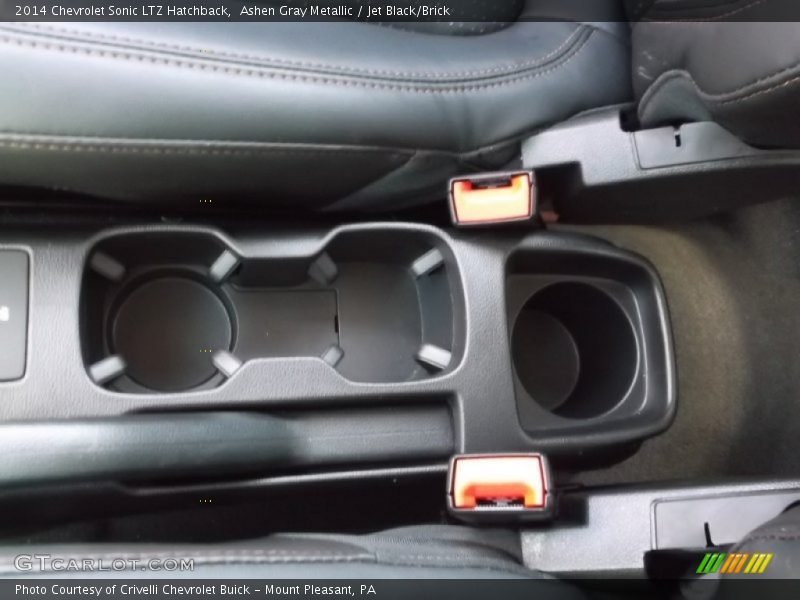 Ashen Gray Metallic / Jet Black/Brick 2014 Chevrolet Sonic LTZ Hatchback