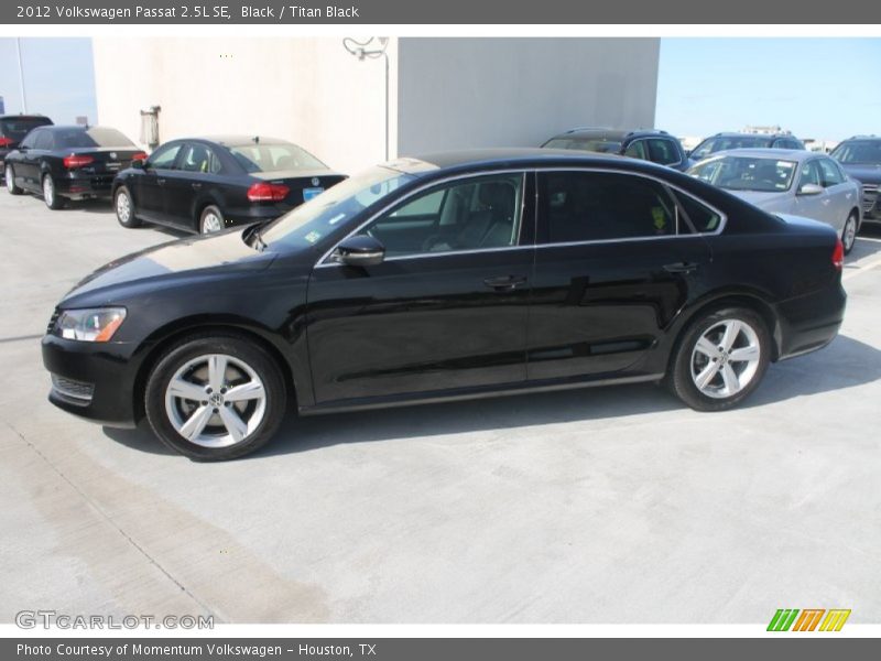 Black / Titan Black 2012 Volkswagen Passat 2.5L SE