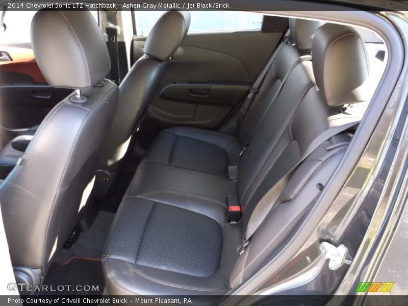 Ashen Gray Metallic / Jet Black/Brick 2014 Chevrolet Sonic LTZ Hatchback