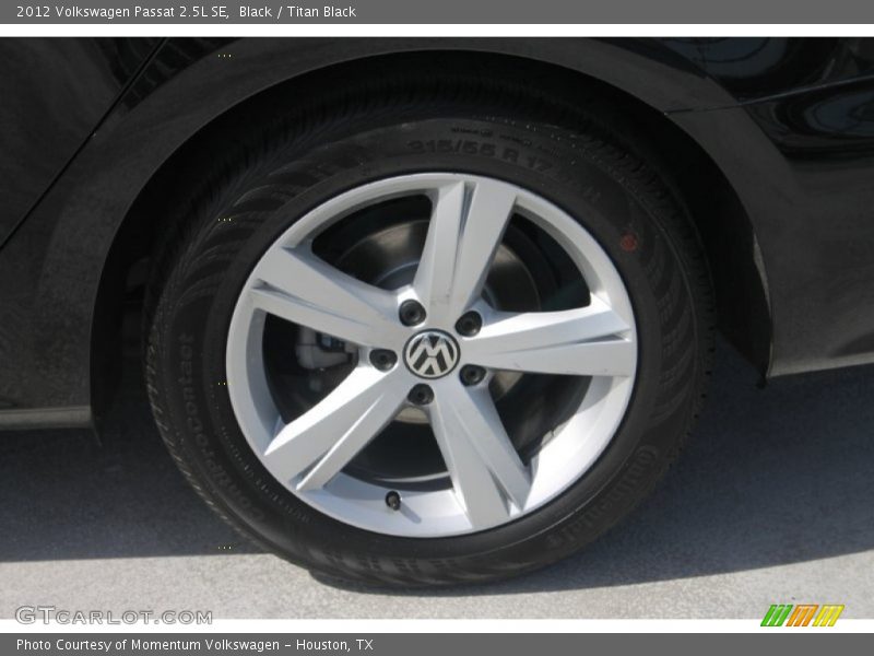 Black / Titan Black 2012 Volkswagen Passat 2.5L SE