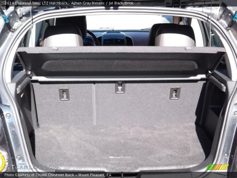 Ashen Gray Metallic / Jet Black/Brick 2014 Chevrolet Sonic LTZ Hatchback