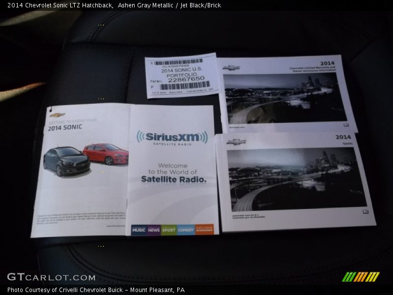 Ashen Gray Metallic / Jet Black/Brick 2014 Chevrolet Sonic LTZ Hatchback