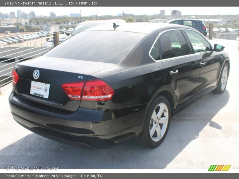 Black / Titan Black 2012 Volkswagen Passat 2.5L SE