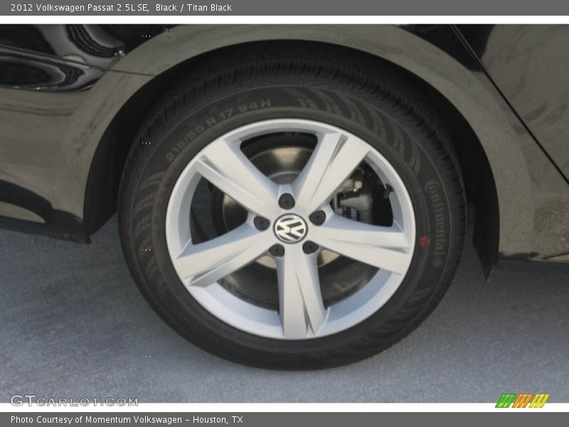 Black / Titan Black 2012 Volkswagen Passat 2.5L SE