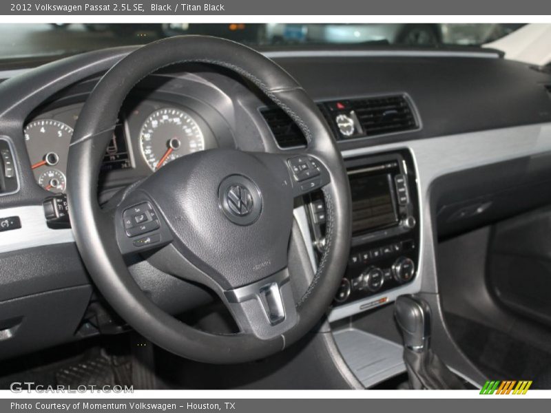 Black / Titan Black 2012 Volkswagen Passat 2.5L SE