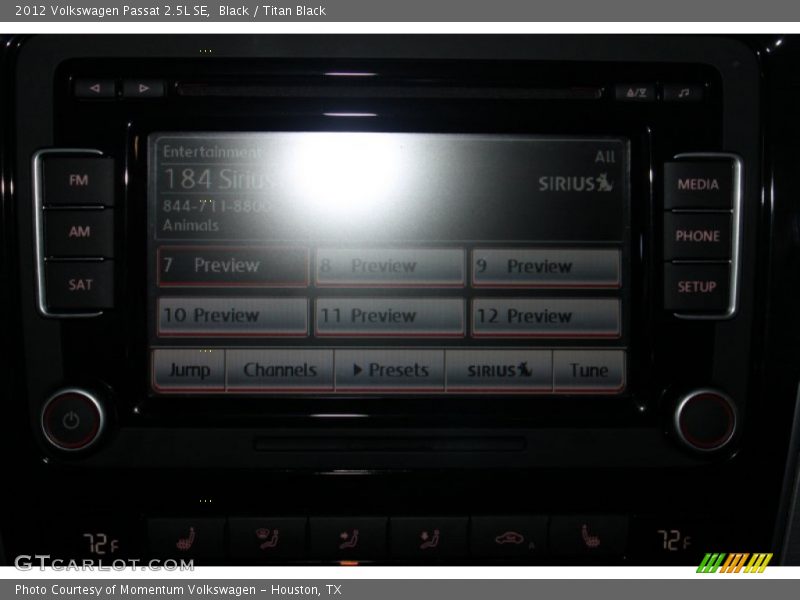 Black / Titan Black 2012 Volkswagen Passat 2.5L SE