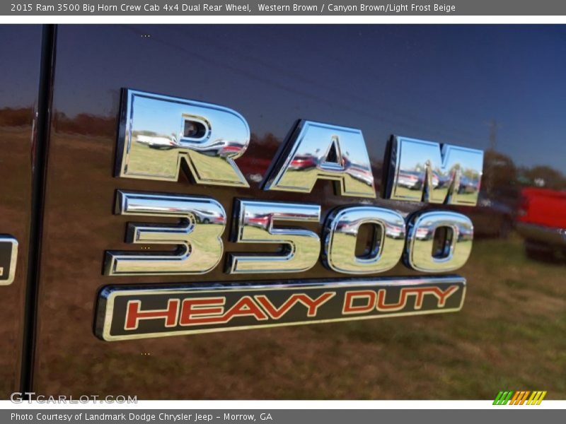 Western Brown / Canyon Brown/Light Frost Beige 2015 Ram 3500 Big Horn Crew Cab 4x4 Dual Rear Wheel