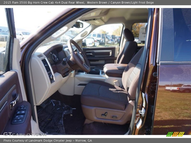 Western Brown / Canyon Brown/Light Frost Beige 2015 Ram 3500 Big Horn Crew Cab 4x4 Dual Rear Wheel
