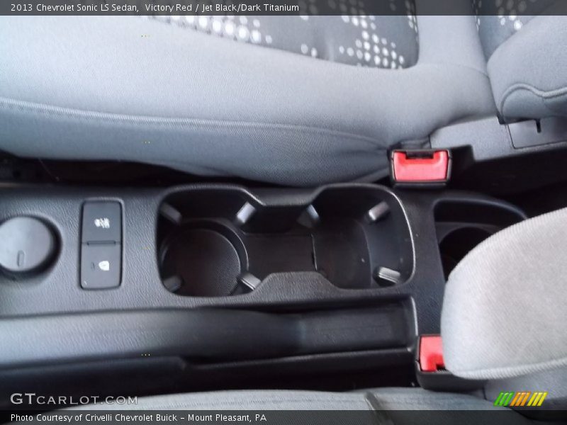 Victory Red / Jet Black/Dark Titanium 2013 Chevrolet Sonic LS Sedan