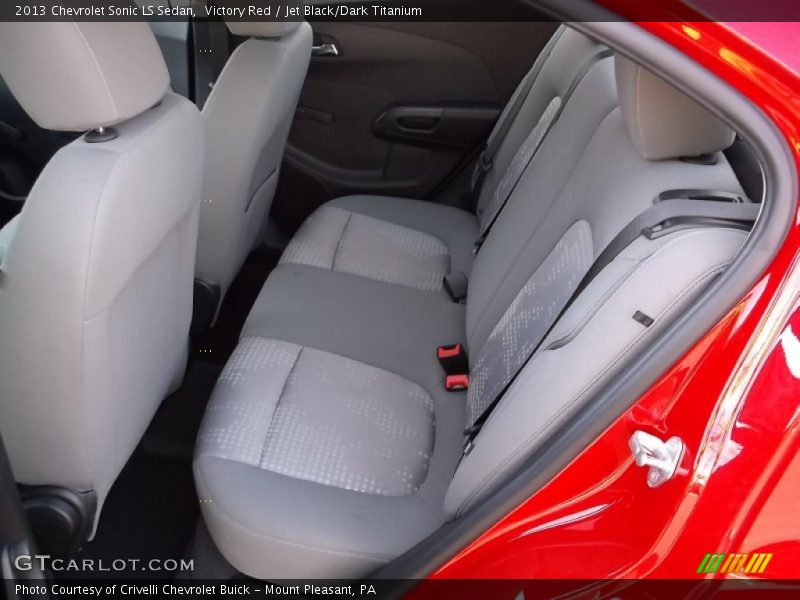 Victory Red / Jet Black/Dark Titanium 2013 Chevrolet Sonic LS Sedan