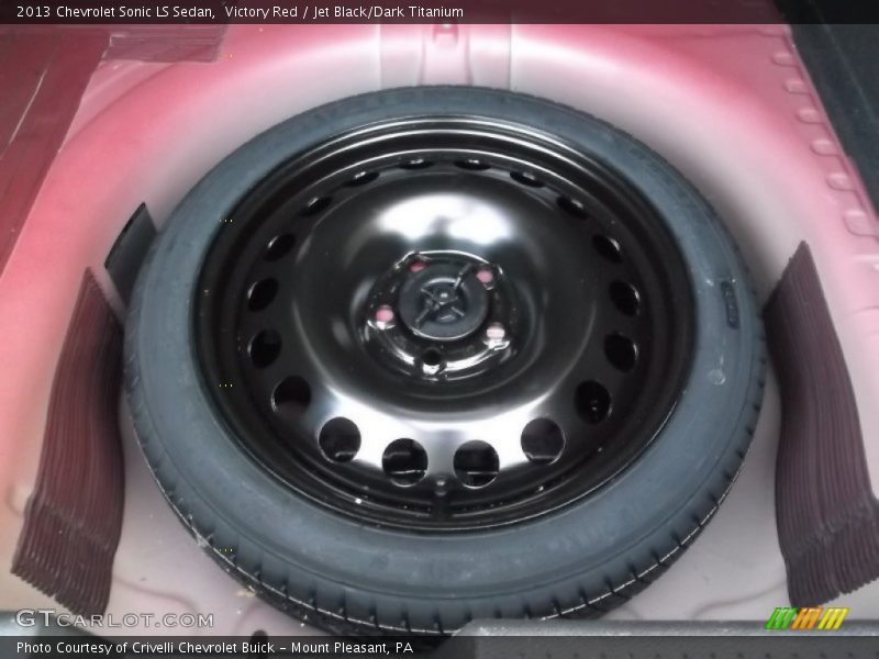Victory Red / Jet Black/Dark Titanium 2013 Chevrolet Sonic LS Sedan