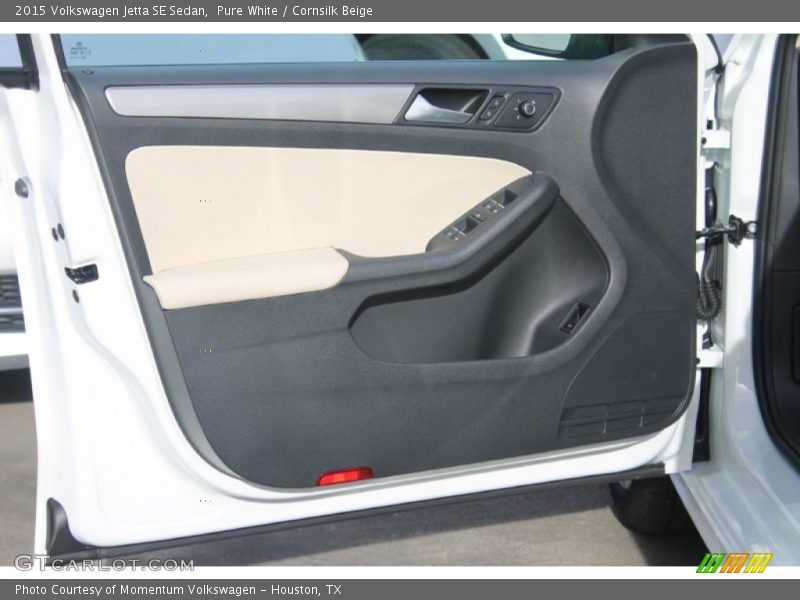 Pure White / Cornsilk Beige 2015 Volkswagen Jetta SE Sedan