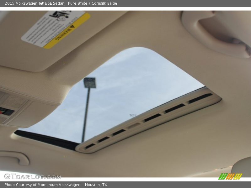 Pure White / Cornsilk Beige 2015 Volkswagen Jetta SE Sedan