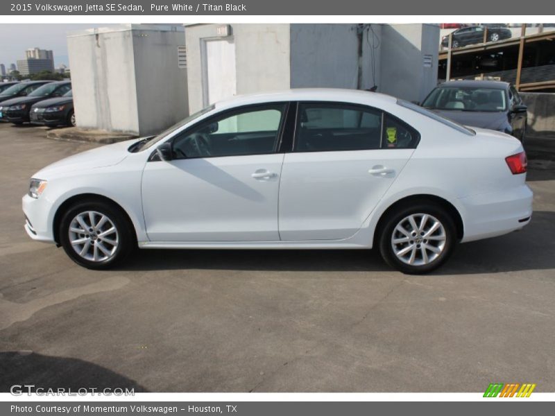 Pure White / Titan Black 2015 Volkswagen Jetta SE Sedan