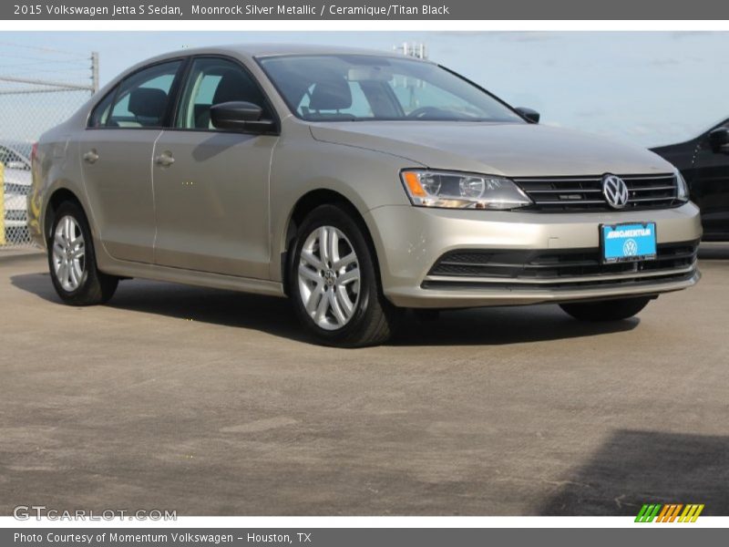 Moonrock Silver Metallic / Ceramique/Titan Black 2015 Volkswagen Jetta S Sedan
