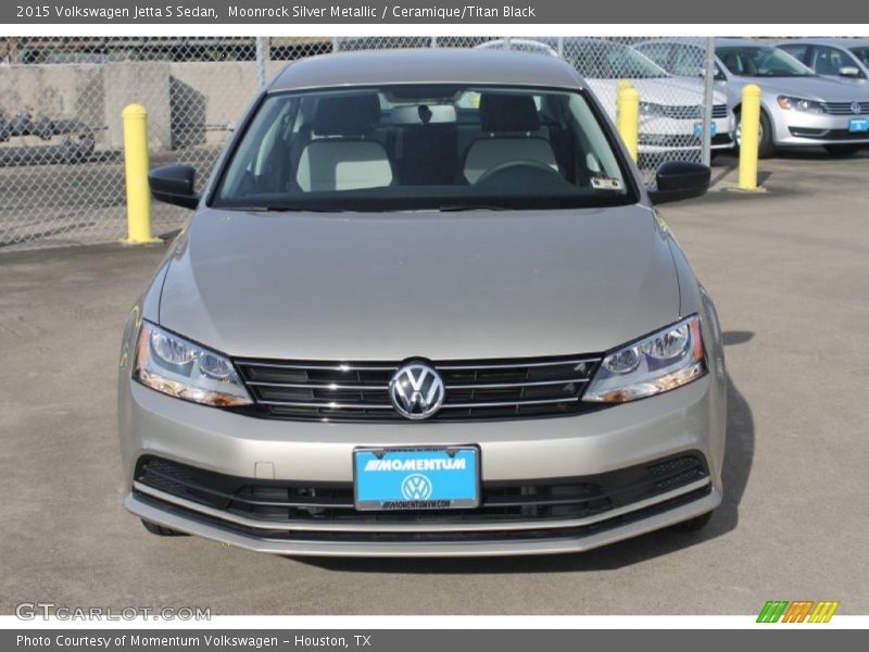 Moonrock Silver Metallic / Ceramique/Titan Black 2015 Volkswagen Jetta S Sedan