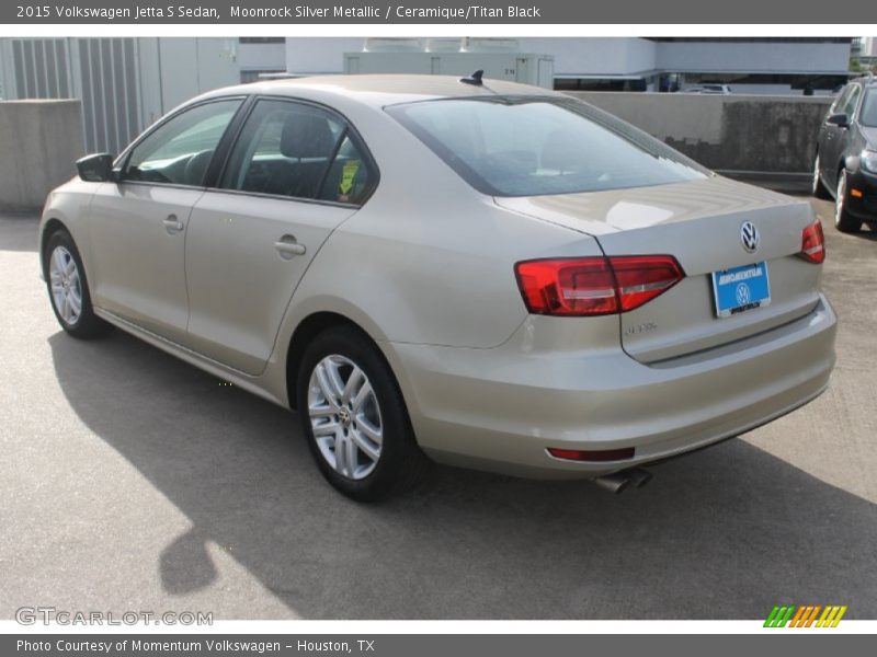 Moonrock Silver Metallic / Ceramique/Titan Black 2015 Volkswagen Jetta S Sedan