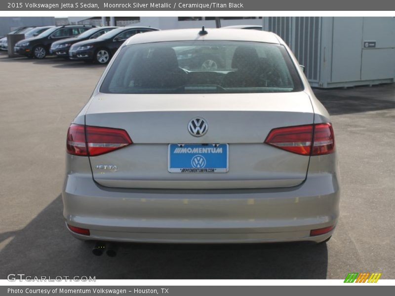 Moonrock Silver Metallic / Ceramique/Titan Black 2015 Volkswagen Jetta S Sedan