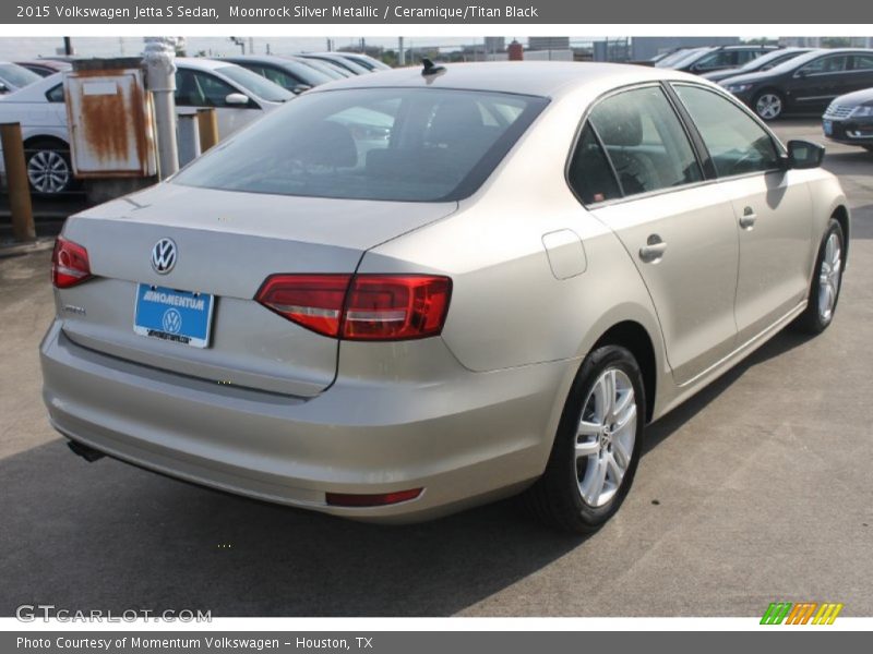 Moonrock Silver Metallic / Ceramique/Titan Black 2015 Volkswagen Jetta S Sedan