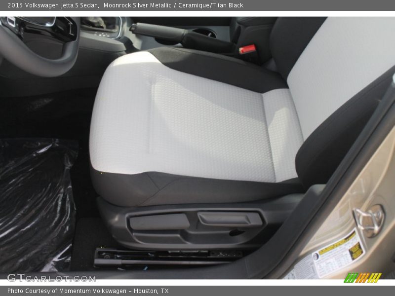Moonrock Silver Metallic / Ceramique/Titan Black 2015 Volkswagen Jetta S Sedan