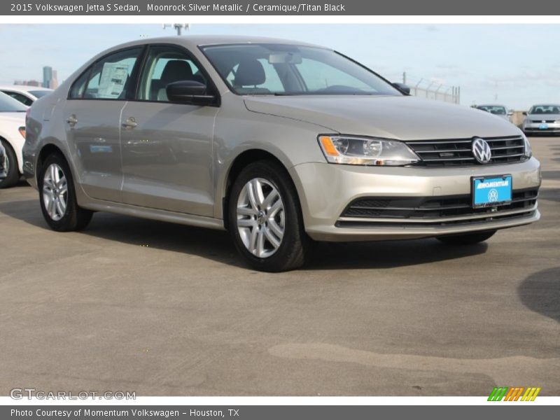 Moonrock Silver Metallic / Ceramique/Titan Black 2015 Volkswagen Jetta S Sedan