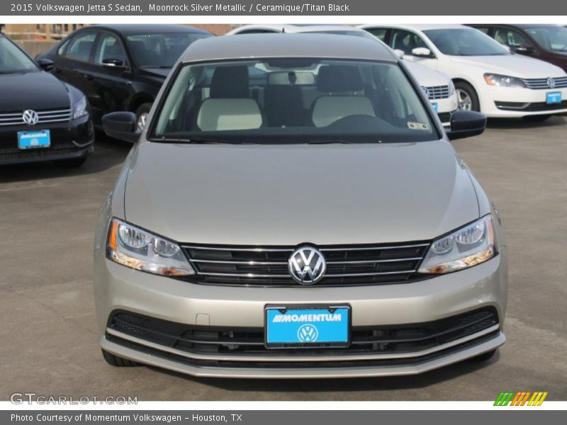 Moonrock Silver Metallic / Ceramique/Titan Black 2015 Volkswagen Jetta S Sedan