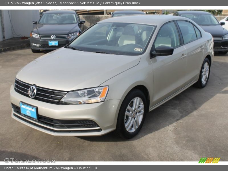 Moonrock Silver Metallic / Ceramique/Titan Black 2015 Volkswagen Jetta S Sedan